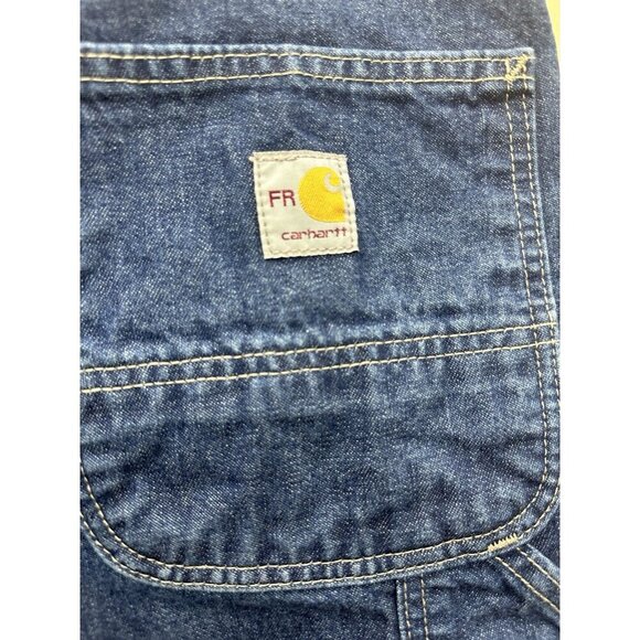 Carhartt Painter Jeans Big Man 48x30 Blue Denim Cat 2 2112 Fire Resistant - Picture 5 of 5
